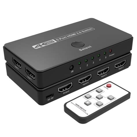 Hdmi Switch Port Ir Remote Control In Out Selector Support K