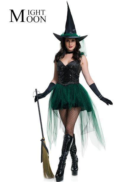 Moonight Carnival Party Fancy Witch Costumes Halloween Noble Masquerade