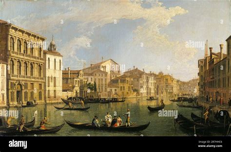 Venice, the Grand Canal from the Palazzo Flangini to San Marcuola painted by the Venetian ...