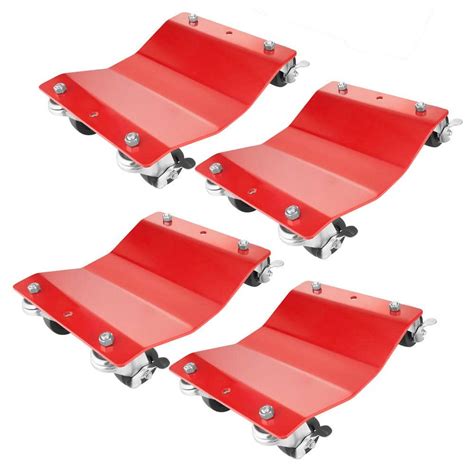 1500 Lbs Capacity Red Premium Wheel Dolly 4 Pack 357623pdx The