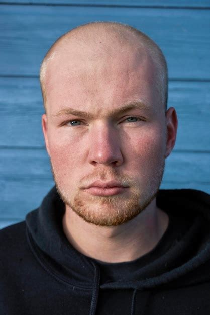 Premium Photo Portrait Of Man Against Wall