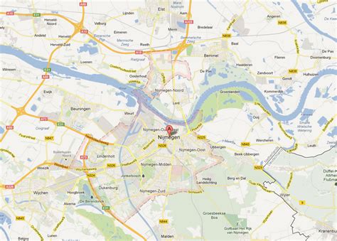 Nijmegen Map Netherlands