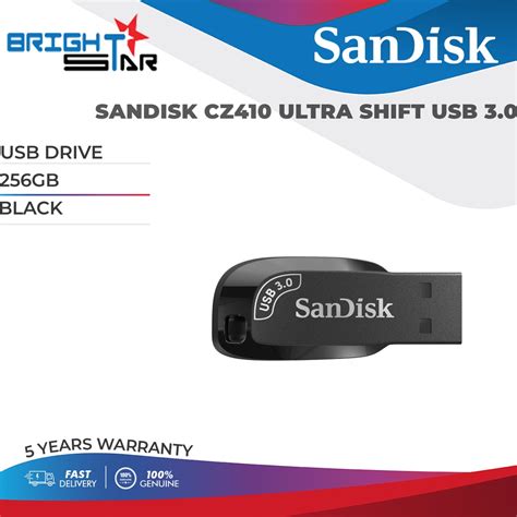 Sandisk Cz Ultra Shift Usb Flash Drive Black Gb Gb