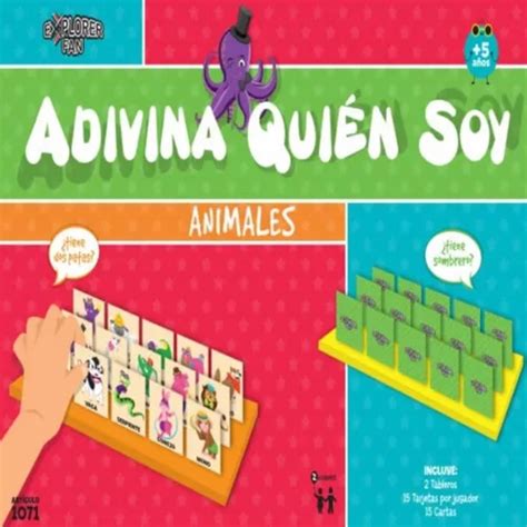 Juego De Mesa Niños Adivina Quien Soy Animales C