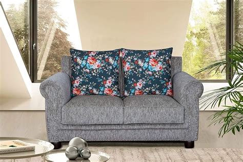 Peachtree Alton Light Grey Fabric Seater Sofa Amazon In Home Kitchen