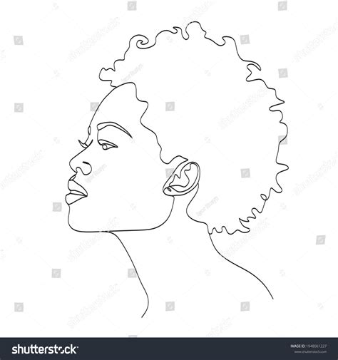 Profile Drawings Black Women Photos, Images & Pictures | Shutterstock