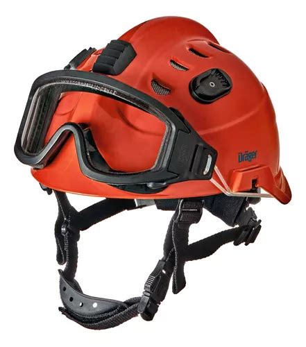 Casco Rescate combate Forestal Dräger Hps3500 Rojo