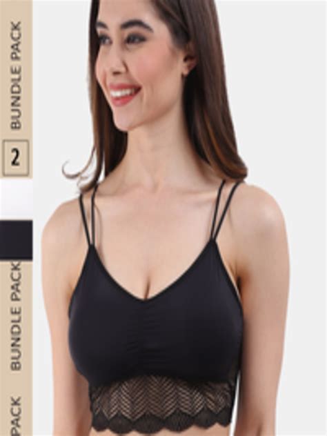 Buy Amour Secret Pack Of 2 Self Design Lightly Padded All Day Comfort Seamless Bralette Bra