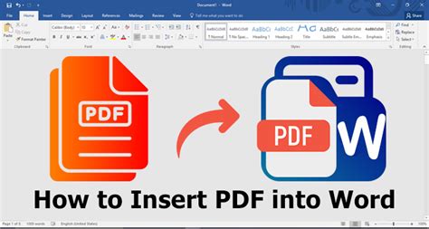 How To Insert Pdf Into Word Document Easiest Ways