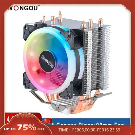 IWONGOU X99 I Lemci So Utucu Am4 4 Heatpipe Radyat R IWONGOU 4Pin PWM