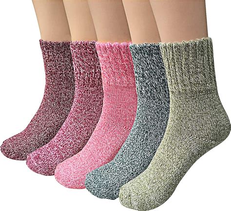 Airabc Paar Thermosocken Damen Wollsocken Warme Wintersocken Damen