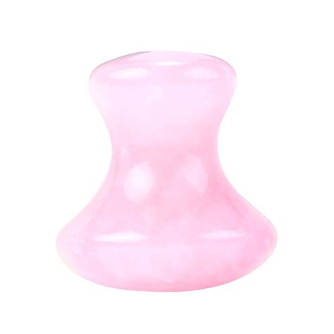 Mushroom Shape Rose Quartz Gua Sha Eye Massage Tool Jeoxi Gems