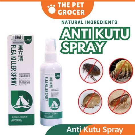 Anti Kutu Spray Cat Flea Mite Kutu Kucing Ubat Kutu Kucing Spray Kutu