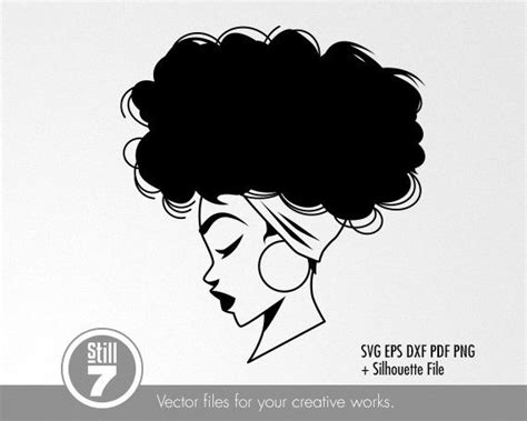 Free 184 Afro Woman Silhouette Black Woman Svg Free SVG PNG EPS DXF File