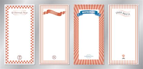 Classic Restaurant Menu Templates 16386273 Vector Art At Vecteezy