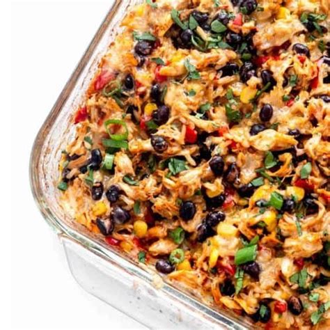 Easy Chicken Burrito Casserole Haute Healthy Living