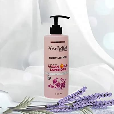 Buy Herbdiva Double Hydration Body Lotion With Argan Oil Lavender 24HR