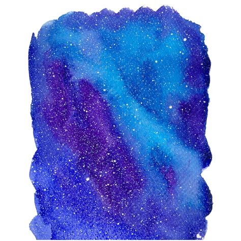 Uma Pintura Em Aquarela De Um C U Noturno Estrelado Foto Premium