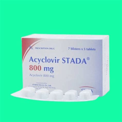 Acyclovir Stada 800mg là thuốc gì Có tác dụng gì Giá bao nhiêu Có