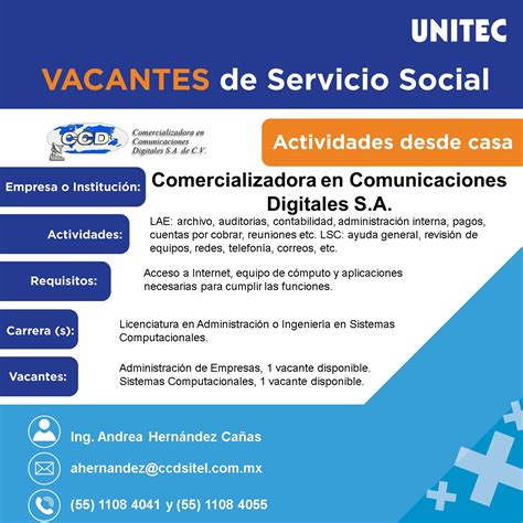 Unitec M Xico On Twitter Conoce Las Vacantes De La Semana E Inicia Tu