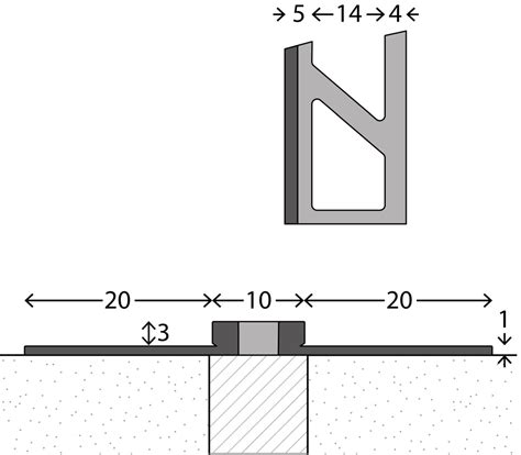 Perfil Para Juntas De Dilataci N De Aluminio Junta De Silicona Para