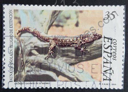 Sello España 1999 Lagarto gigante de El Hierro Sellos y Estampillas