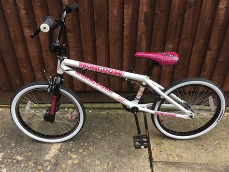 Mongoose Freestyle Bmx Bike 20 Inch Wheels White Wall Tyres Girls Hot