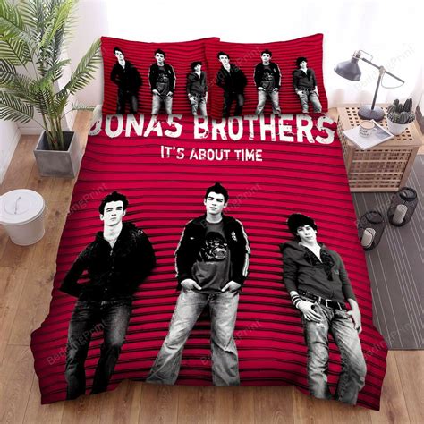 Jonas Brothers Its About Time Bed Sheets Duvet Cover Bedding Sets Homefavo