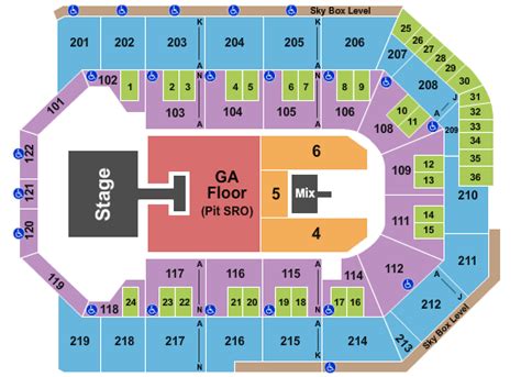 Toyota Arena Seating Chart A Visual Reference Of Charts Chart Master