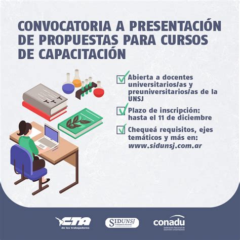 CONVOCATORIA A PRESENTACIÓN DE PROPUESTAS DE CURSOS DE CAPACITACIÓN