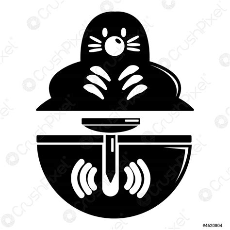 Mole Icon Simple Black Style Stock Vector 4620804 Crushpixel