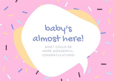 Free Custom Printable Baby Shower Card Templates Canva