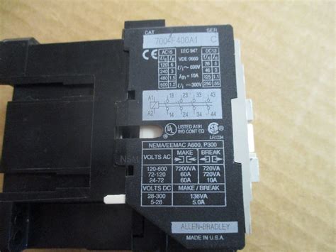 Allen Bradley F A Ser C Contactor Control Relay Tested Ebay