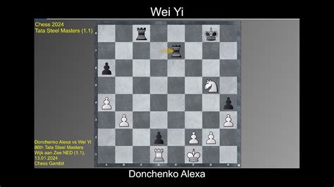 Donchenko Alexa Vs Wei Yi Chess Tata Steel Masters Youtube