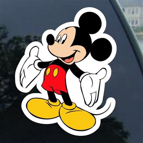 Mickey Mouse Vinyl Decal Car Window Mirror Laptop Yeti - Etsy