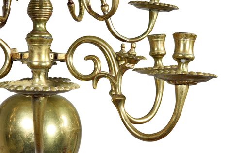 Lampadario Barocco Olandese A Dodici Luci In Ottone In Vendita Su 1stDibs