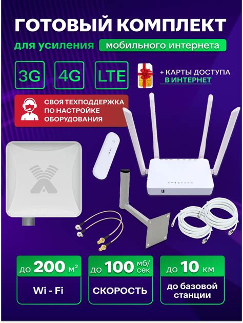 Усилитель сотовой связи и интернета с мощной антенной Antex Petra BB ...