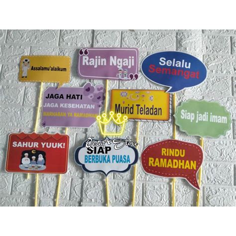 Jual Photobooth Photo Props Poster Pawai Islami Dll Shopee Indonesia