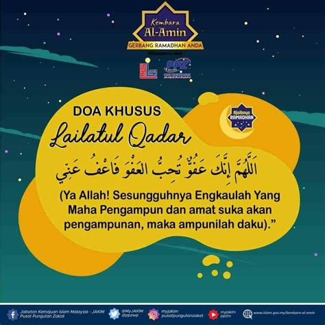 Jom Amalkan Doa Ini Dalam Mengejar Lailatul Qadar Mohon Keampunan Allah