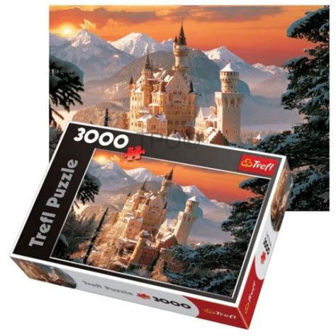 Popmart 33025 Trefl Puzzle 3000 Wintry Neuschwanstein Castle