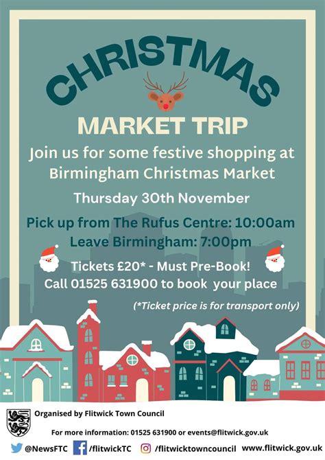 Trip To Birmingham Christmas Market Flitwick Town Council