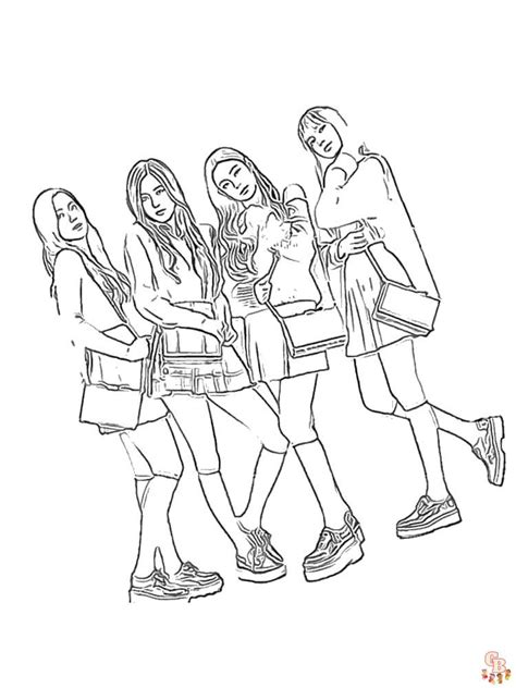 Coloriage Blackpink Des Dessins à Imprimer pour les Fans