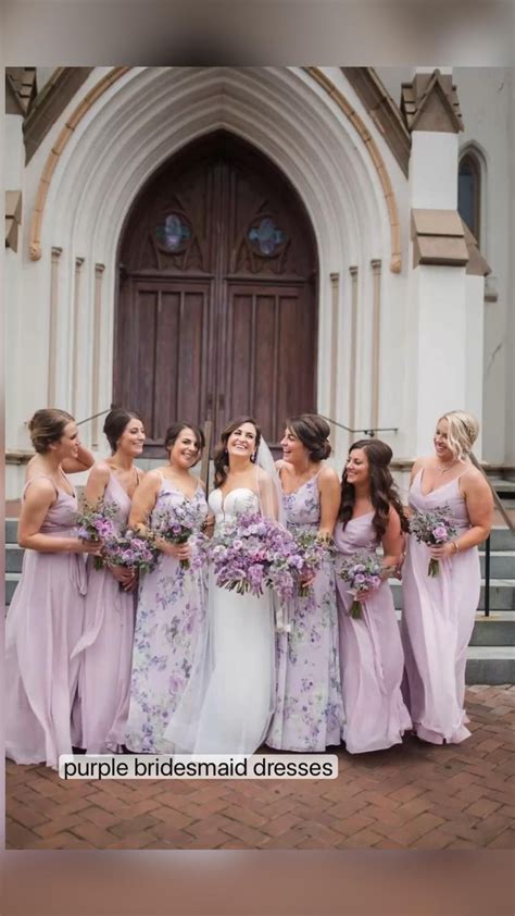 Lavender And Purple Bridesmaid Dresses