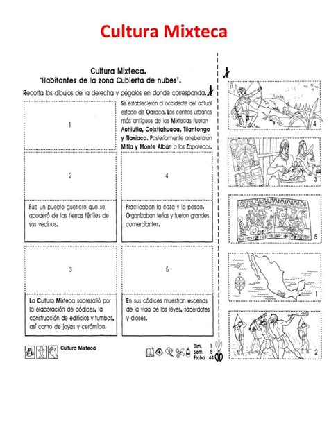 Ejercicio De Culturas Zapoteca Y Mixteca En 2024 Cultura Toltecas