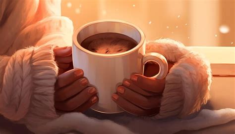 The Warmth Of A Pair Of Mittens Hugging A Steaming Mug Of Hot Cocoa