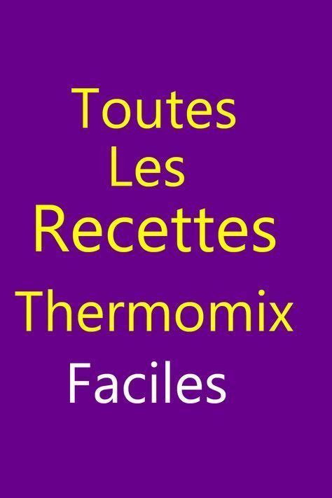 Archives Des Recette Thermomix En 2024 Thermomix Recette Idee