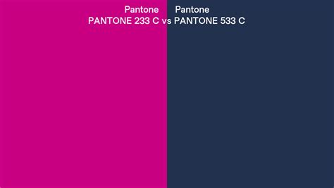 Pantone 233 C Vs Pantone 533 C Side By Side Comparison