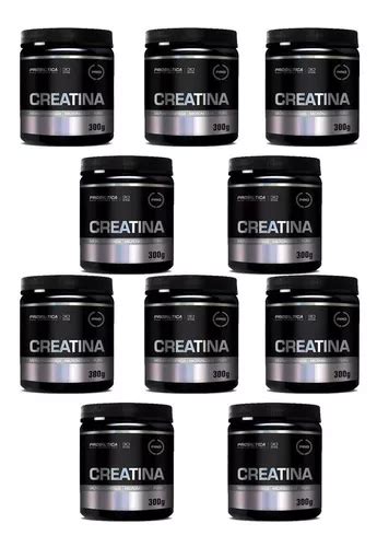 Kit 10x Creatina Monohidratada Pura 300g Probiótica Frete Grátis