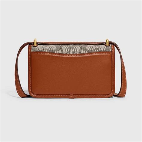 Coach Bandit Crossbody In Signature Textile Jacquard B4cocoa Burnished Amb