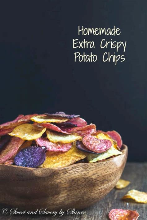 Extra Crispy Baked Potato Chips Sweet And Savory